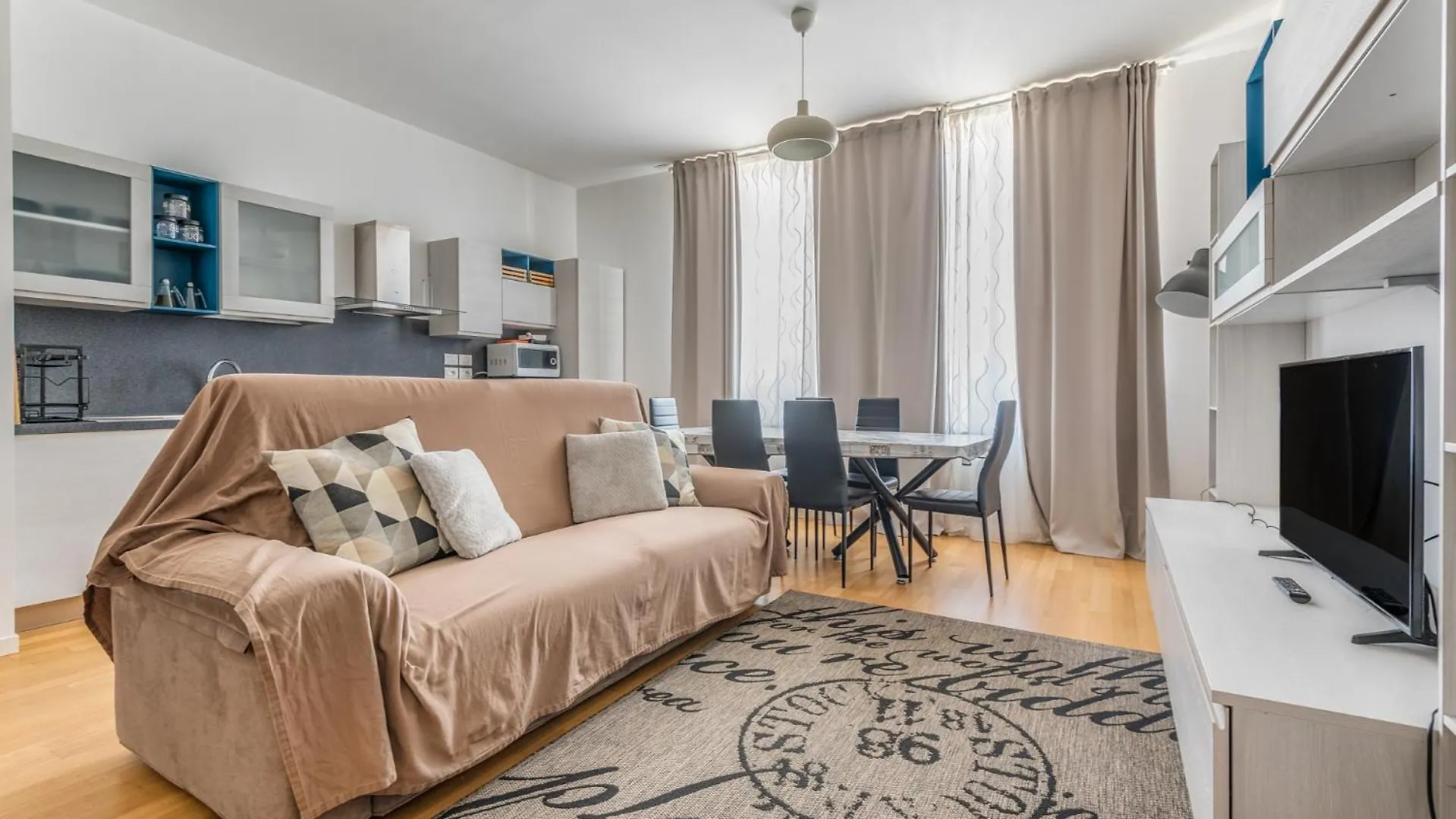 Апартаменты Via De Sanctis 26 Milano 4 Pax
